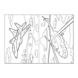 Цена за 3 шт. Раскраска «Боевые самолёты», А5, 12 стр.