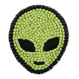 Klart набор для вышивания 10-009 Брошь. Инопланетянин 4.5 х 5 см