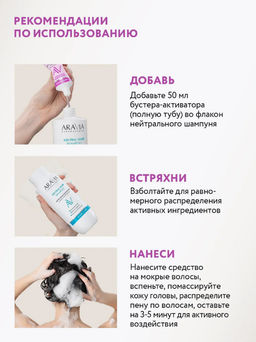 ARAVIA Laboratories Бустер-активатор для шампуня "KERATIN POWER", 50 мл/20