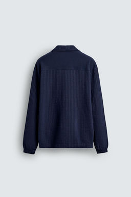 COMFORT SEERSUCKER OVERSHIRT - Zara фото 8