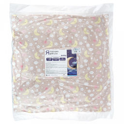 Подушка для сна 60х60см Спокойной ночи 2-х камерная: основной чехол бязь 140г/м2 ГОСТ (хлопок 100%), не съемный, внутренний чехол нетканное полотно (п/э100%), наполнитель: холофайбер высшего сорта, упаковка п/э пресс, Домашняя мода (Россия) фото 2