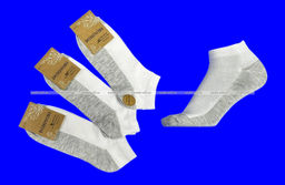 Цена за 10 пар. DOMINOBS носки женские укороченные белые (серая подошва) арт. 7101 - Bfl фото 6