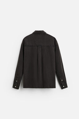 FADED DENIM SHIRT - Zara фото 7