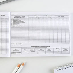 Медицинская карта ребенка Форма №112/у «Розовый коллаж», 80 листов