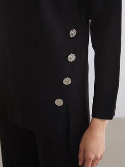 Bisiklet Yaka Oversize Kad?n Triko Kazak