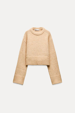CROPPED KNIT SWEATER - Zara фото 3