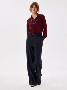 Брюки женские T-lab TL-TRT-015TK-т.синий  фото 5