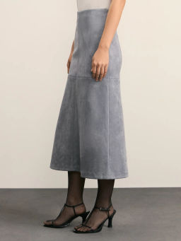 Юбка миди из искусственной замши / Zarina  фото 3