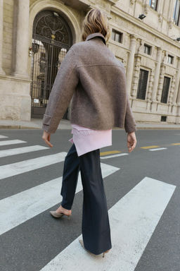 HERRINGBONE SHORT COAT - Zara фото 5