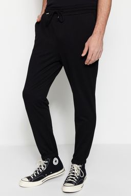 TRENDYOL MAN Siyah Regular/Normal Kesim Lastik Paca Esofman Alt? TMNSS21SR0429