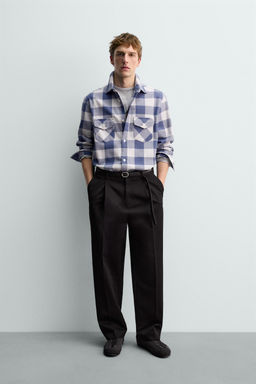 CHECK FLANNEL SHIRT AARON LEVINE X ZARA