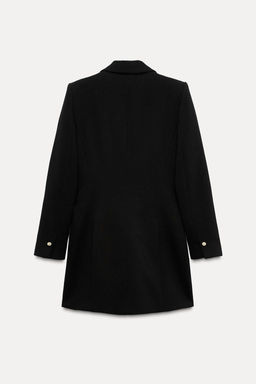 LONG BLAZER WITH SHOULDER PADS - Zara фото 6