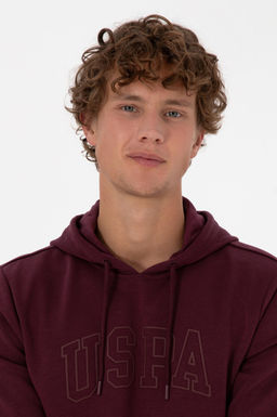 Erkek Bordo Basic Sweatshirt Sepette S_rpriz _ndirim - U.s. polo assn фото 2