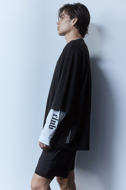 Camiseta de deporte en DryMove Oversized Fit - H&m фото 3