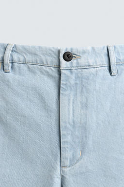 BERMUDA CHINO DENIM / Azul claro