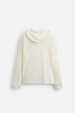 LINEN/WOOL HOODIE - Zara фото 8