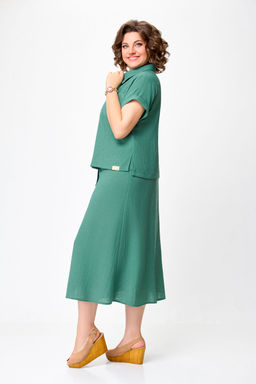 Блуза Swallow 803.2 черный+серебряный узор фото 573