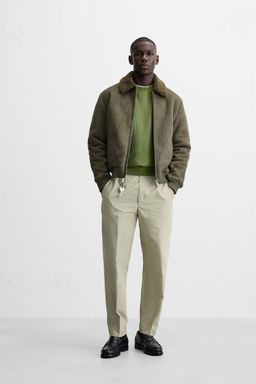 FAUX SUEDE CONTRAST JACKET - Zara фото 11