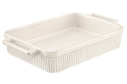 Форма для запекания 2,5 л 37*21.8*6.2 см "Традиция" прямоугольная молочная белый