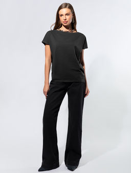 VILATTE / Футболка с цельнокроеным рукавом из премиального хлопка  фото 3