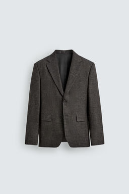 BLAZER TRAJE RELAXED FIT VISCOSA - LINO / Negro