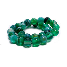 Браслет из камня Зеленый агат дарует карьерный рост и взаимовыгодное сотрудничество