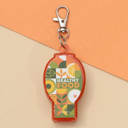 Складная ложка-брелок Healthy food, 4 х 6.6 см - Simaland фото 2