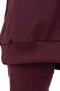 Свитшот женский 407L3-33 т.сливовый - Solo mio фото 9