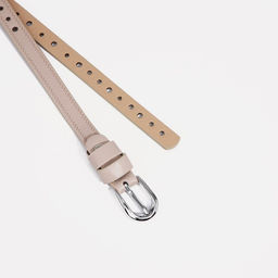 Ремень женский, ширина 1.5 см, винт, пряжка металл, цвет бежевый - Simaland фото 2