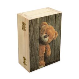 Заготовка для декорирования Mr. Carving ВК-046 Шкатулка Мишка фанера сосна 16 х 11 х 6 см