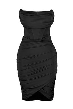 TRENDYOLMILLA Yag Yesil Vucuda Oturan Astarl? Korse Detayl? Orme K?sa Abiye Gece Elbise TPRSS23EL00174  фото 7