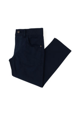 Темно-синие брюки из плотной ткани для мальчика Неожиданная скидка в корзине