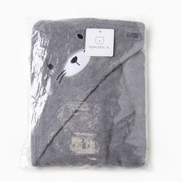 Махровое полотенце с уголком Зайка, 75*75 см, хлопок 100% - Крошка я фото 5