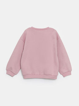 Bisiklet Yaka Elsa Bask?l? K?z Bebek Sweatshirt - Waikiki фото 3