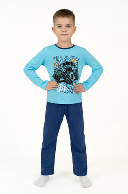 Пижама детская голубой джип