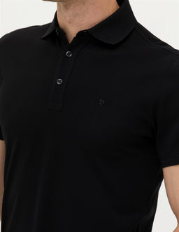 Siyah Slim Fit Merserize Ti__rt - Pierre cardin фото 7