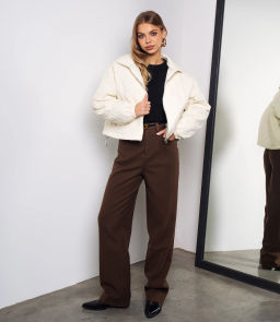 Куртка #КТ730, кремовый