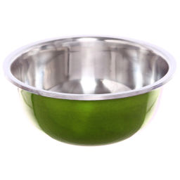 Цена за 2 шт. Миска металлическая 19 см 800 мл зелёная