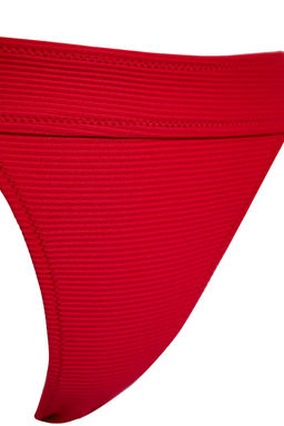 TRENDYOLMILLA K?rm?z? Dokulu High Leg Regular Core Bikini Alt? TBESS21BA0016 фото 22