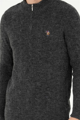 Мужской свитер антрацитового меланжа - U.s. polo assn фото 6