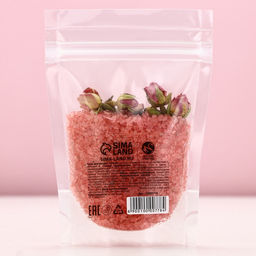 Соль для ванны с бутонами розы, 150 г, Чистое счастье