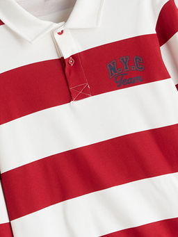 Polo Yaka ?izgili Erkek ?ocuk Ti??rt
