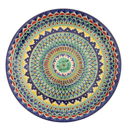 Ляган Риштанская Керамика «Узоры», 37 см, разноцветный