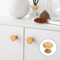 Ручка-кнопка мебельная CAPPIO PK322, d=30 мм, золото, 8 шт. TMP .