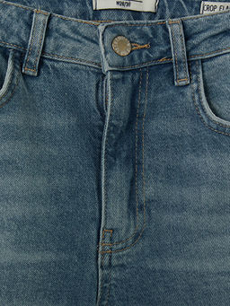 Crop Flare Kad?n Jean Pantolon