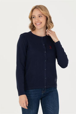 U. S. Polo Assn Женский темно-синий базовый трикотажный кардиган - U.s. polo assn фото 10