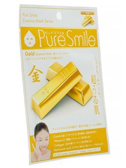 Маска для лица SunSmile PureSmile 037 Gold Essense Mask косметическая золото 1шт, 1/600, ,  фото 2