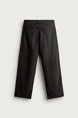 PANTAL?N STRAIGHT FIT LYOCELL - ALGOD?N / Negro - Zara фото 7