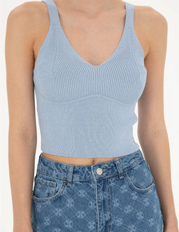 Mavi Crop Top Triko Bluz