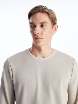 Bisiklet Yaka Uzun Kollu Erkek Sweatshirt - Waikiki фото 3